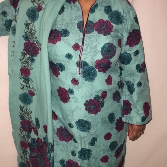 Indian Pakistani Salwar Kurti Outfit Large - Picture 4 of 12